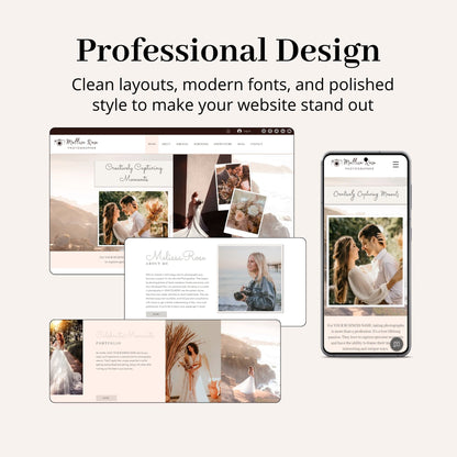 Photographer Wix Website Theme