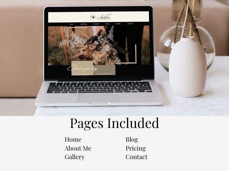 Photographer Wix Website Theme