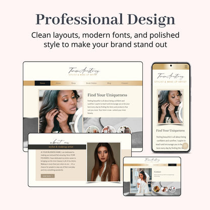 Luxury Beauty - Wix Website Theme