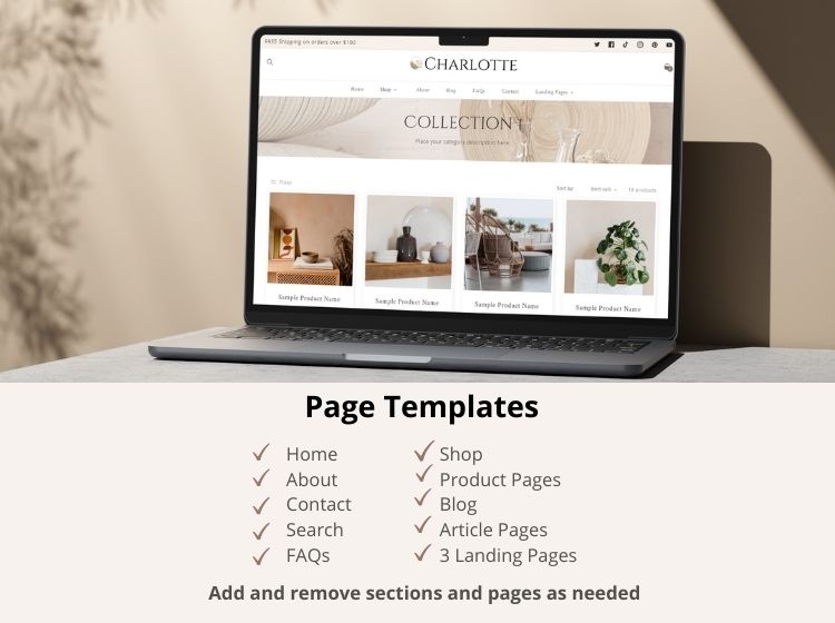 Charlotte Boutique Shopify Template