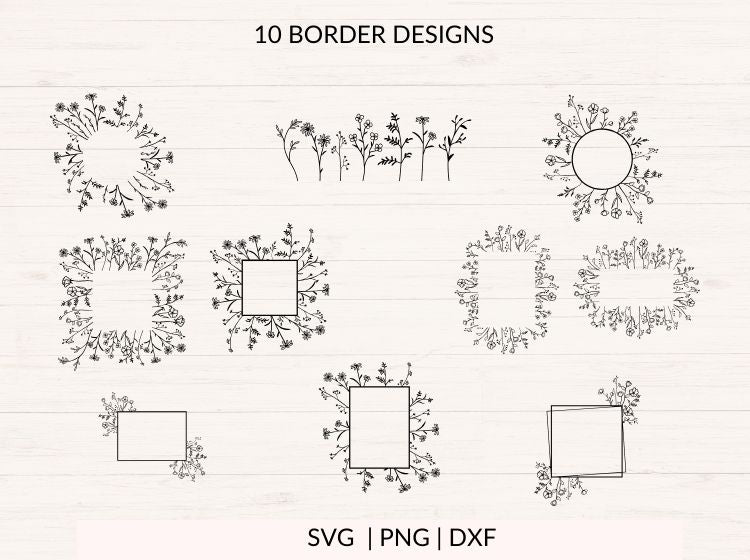 Wildflowers svg Bundle