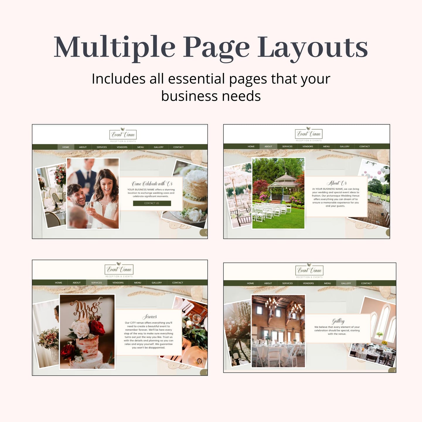 Event Venue Wix Website Theme