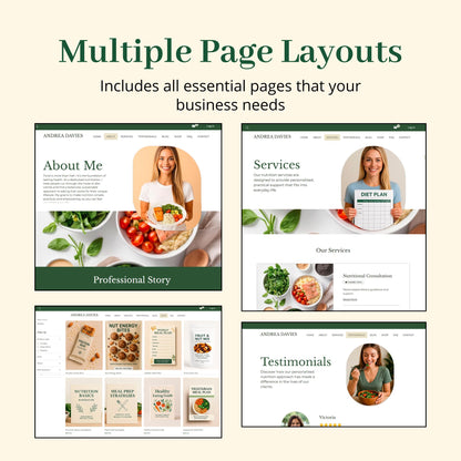 Nutritionist Wix Website Template