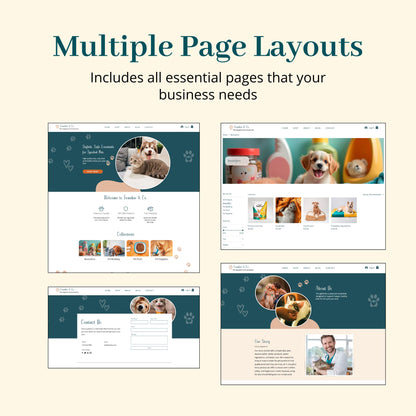 Pet Store Wix Website Template