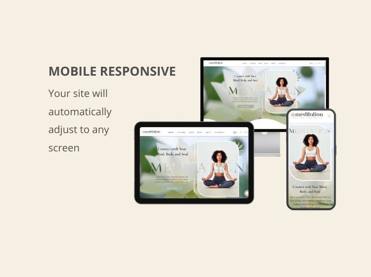 Meditation Instructor Wix Website Theme