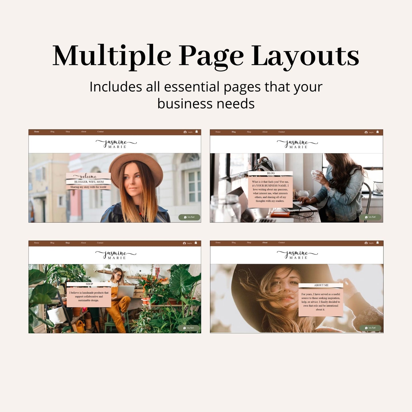 Blogger Wix Website Theme