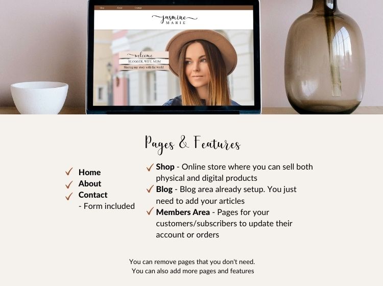 Blogger Wix Website Theme