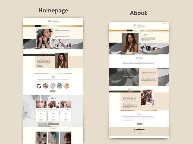 Luxury Beauty - Wix Website Theme