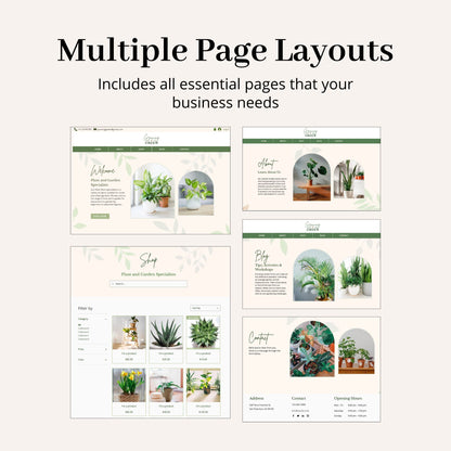 Garden Store Wix Website Theme