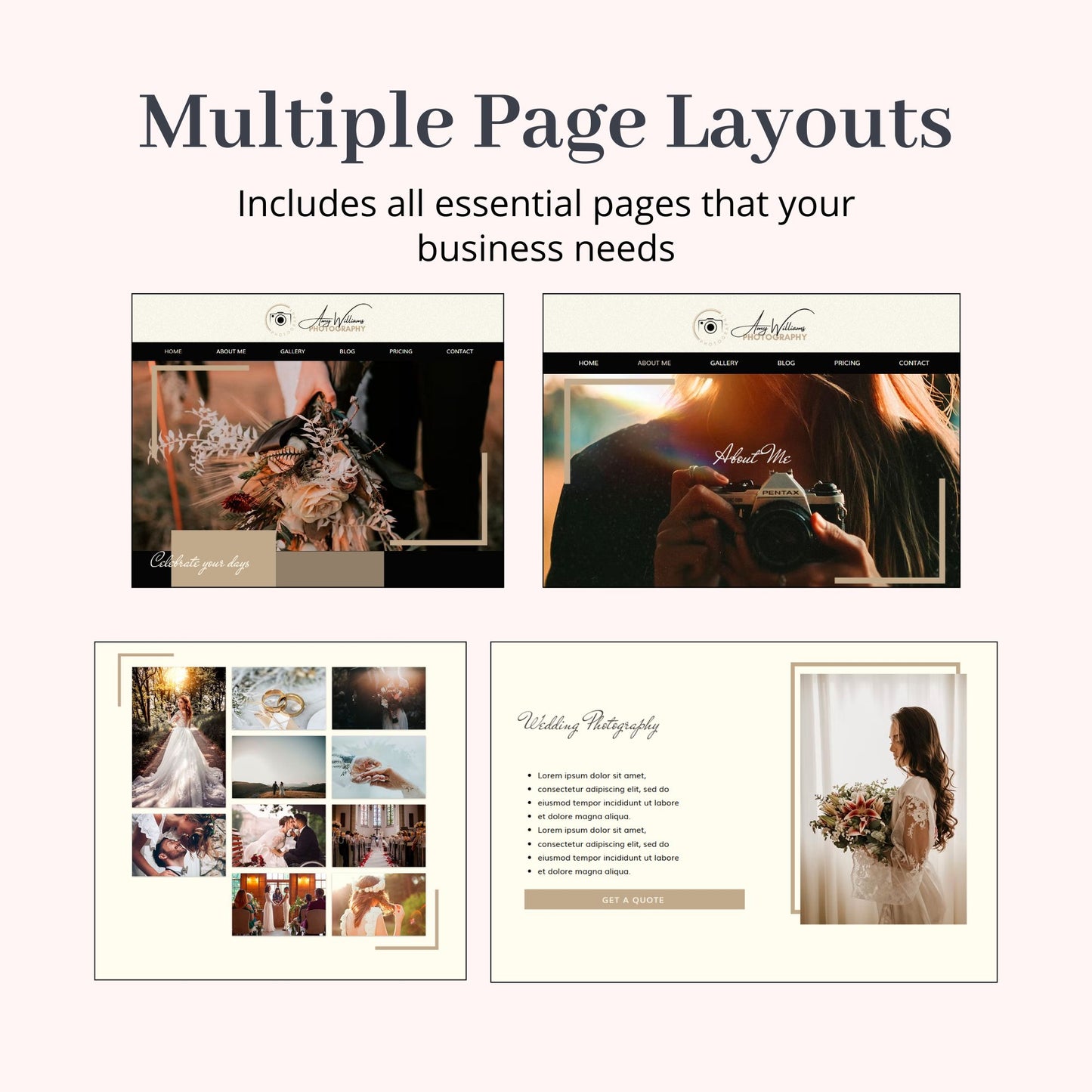 Wix Website Template for Photographers