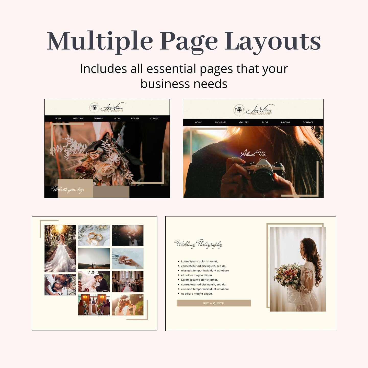 Wix Website Template for Photographers
