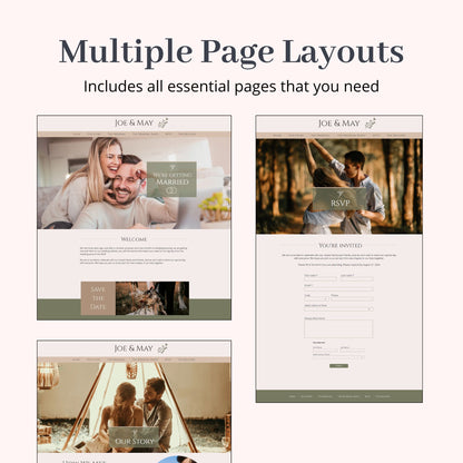 Wedding RSVP Wix Website Theme