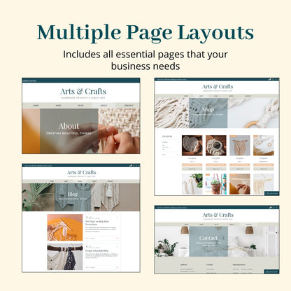 Craft Store Wix Website Theme