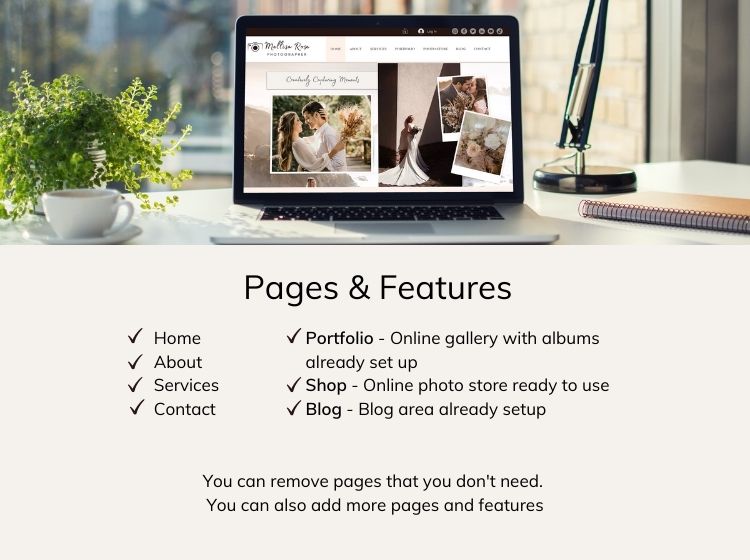 Photographer Wix Website Theme