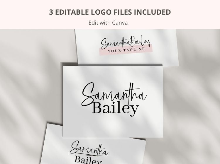 Samantha Theme - Logo & Brand Board Canva Templates