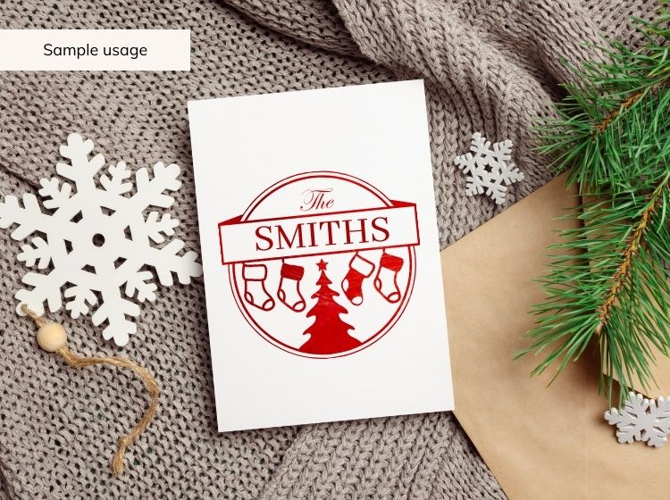 Christmas Family Name svg Bundle