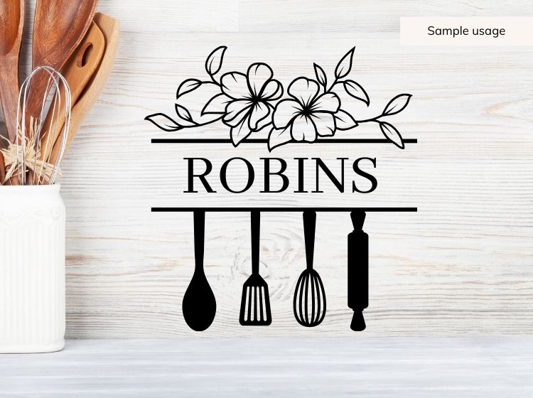 Kitchen Monogram SVG Bundle