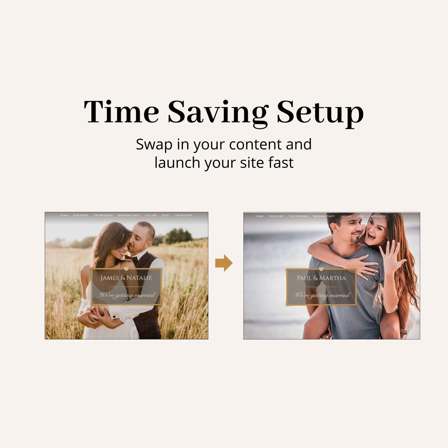 Wedding RSVP Wix Website Theme