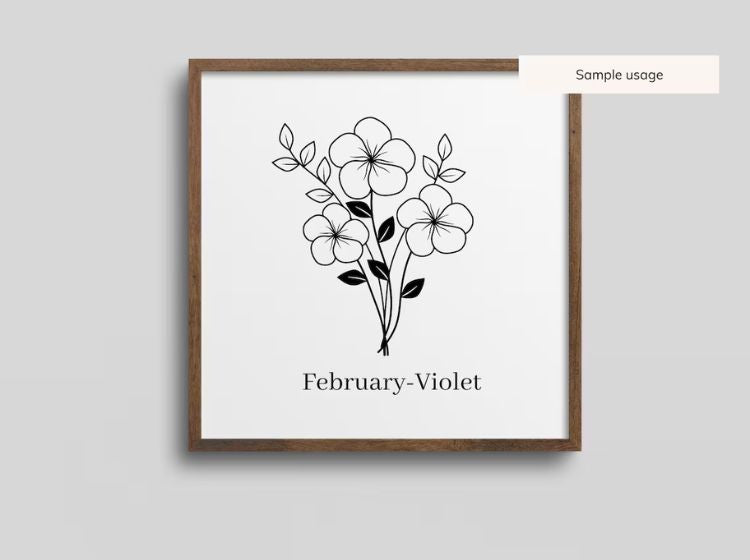 Birth Month Flowers Bouquet svg Bundle