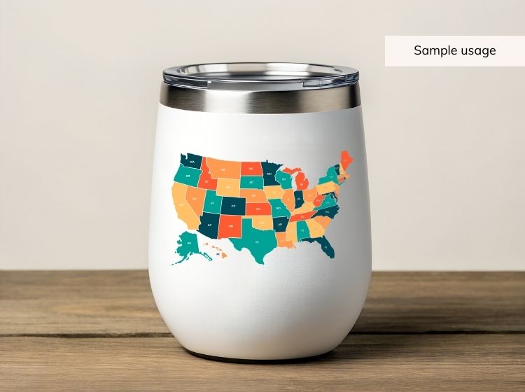 US States SVG Bundle - Map Cut Files