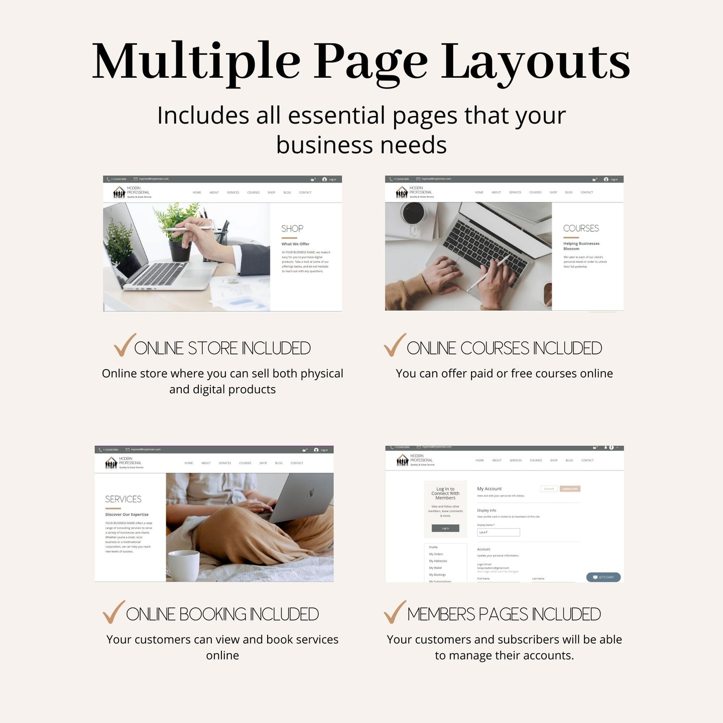 Professional Wix Website Theme