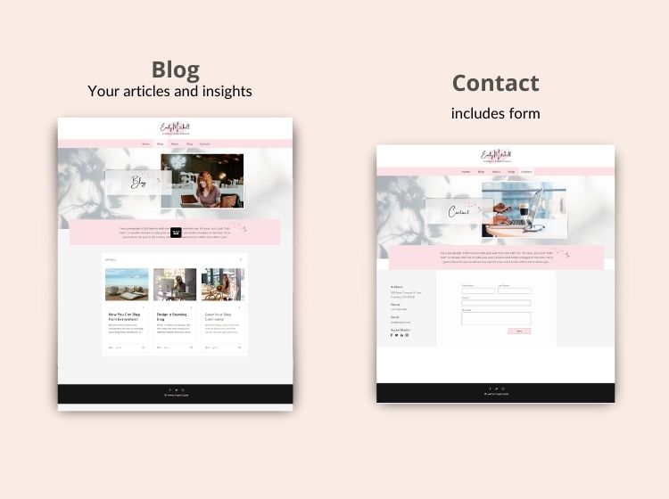 Blog Wix Website Theme