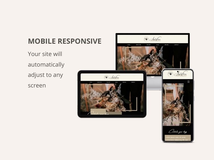 Photographer Wix Website Theme