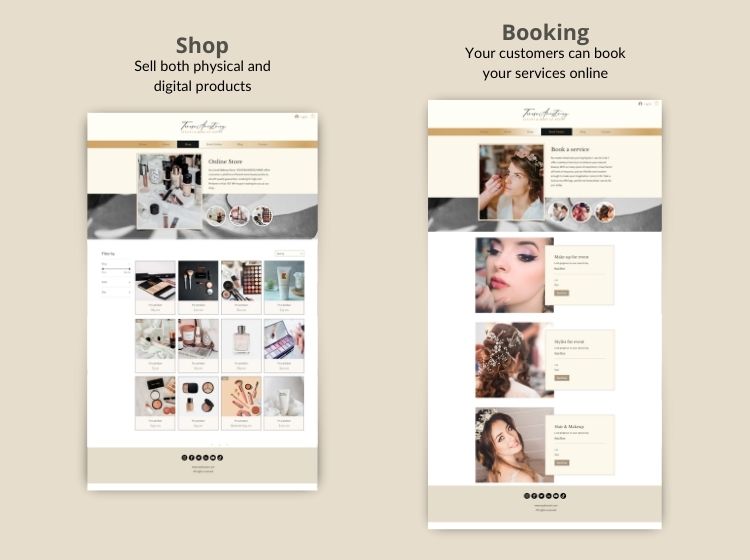 Luxury Beauty - Wix Website Theme