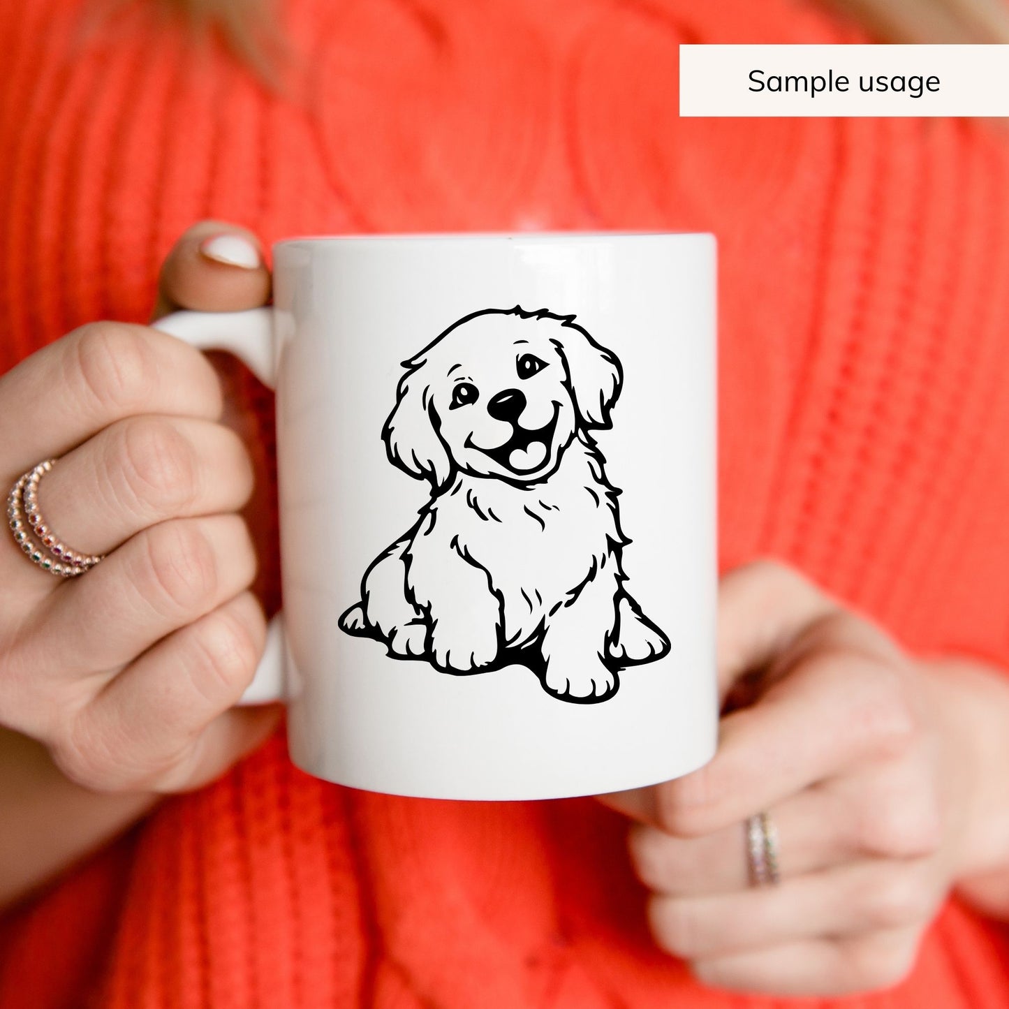 Golden Retriever Puppies SVG Bundle