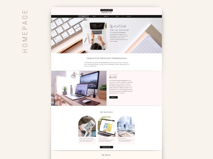 Virtual Assistant Wix Website Theme