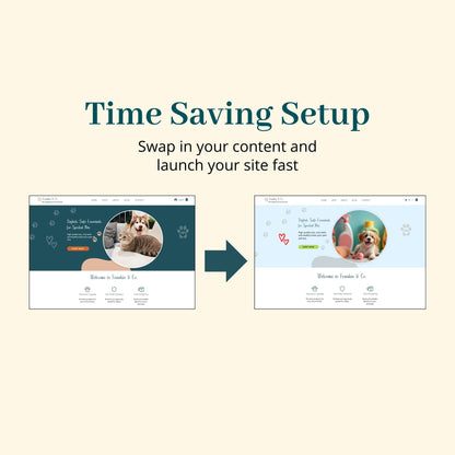 Pet Store Wix Website Template