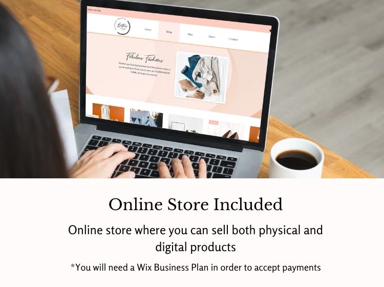 Online Store Wix Website Theme