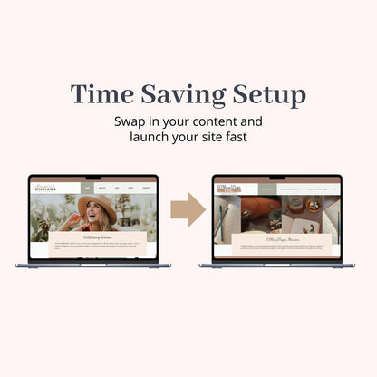 Boho Style Wix Website Theme for Bloggers