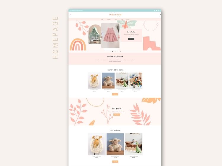 Wonderland Kid's Store Shopify Template