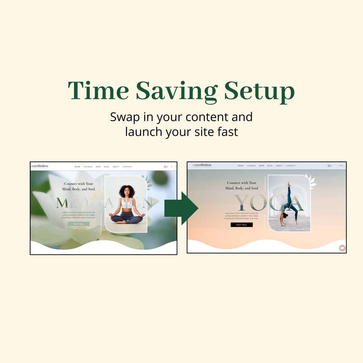 Meditation Instructor Wix Website Theme
