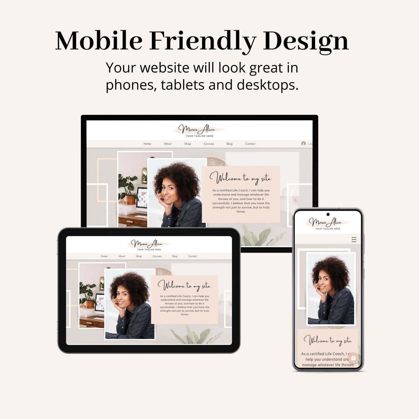 Coach Wix Website Theme