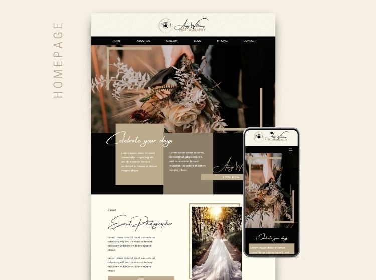 Photographer Wix Website Theme