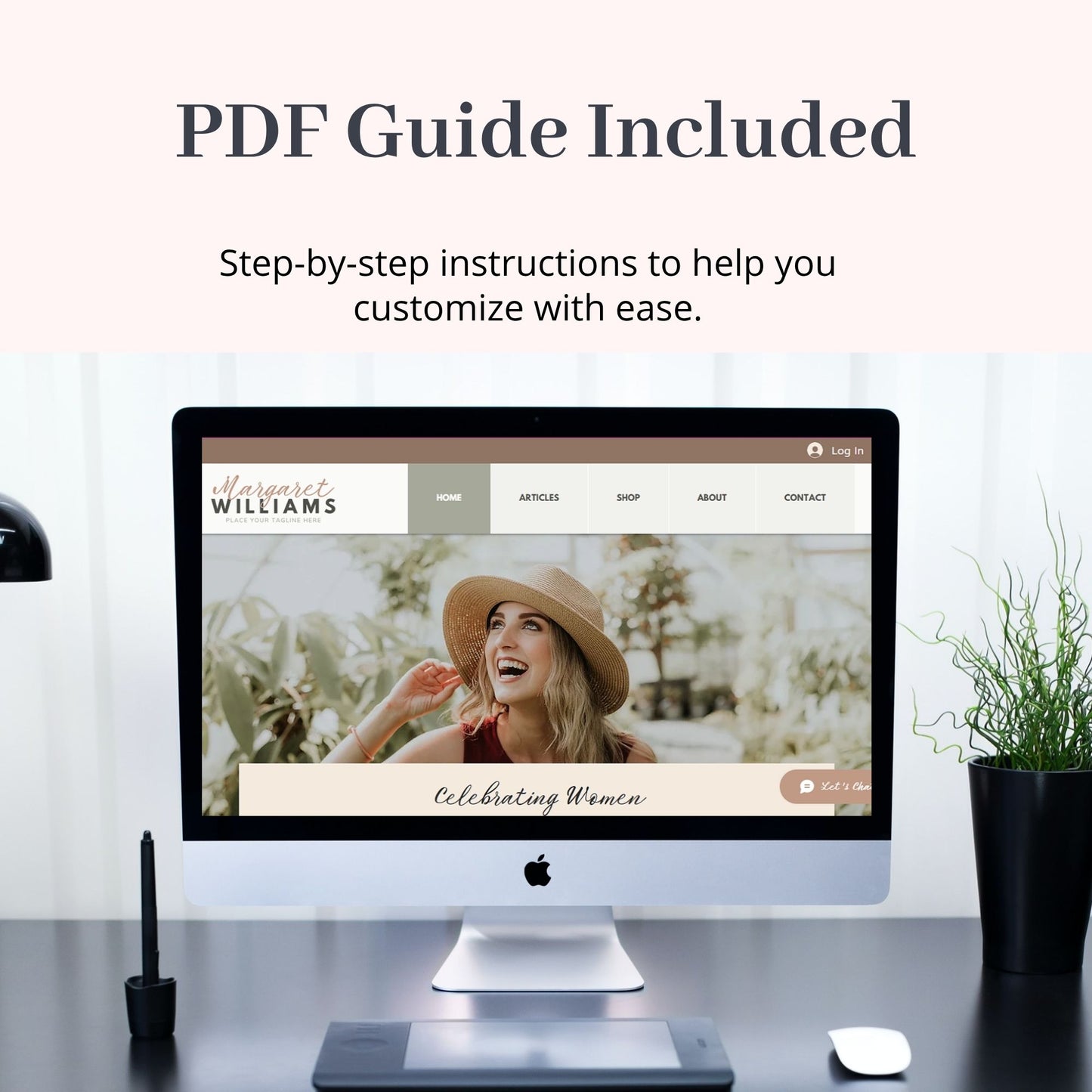 Boho Style Wix Website Theme for Bloggers