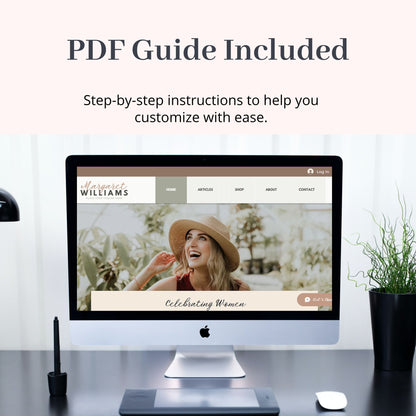 Boho Style Wix Website Theme for Bloggers