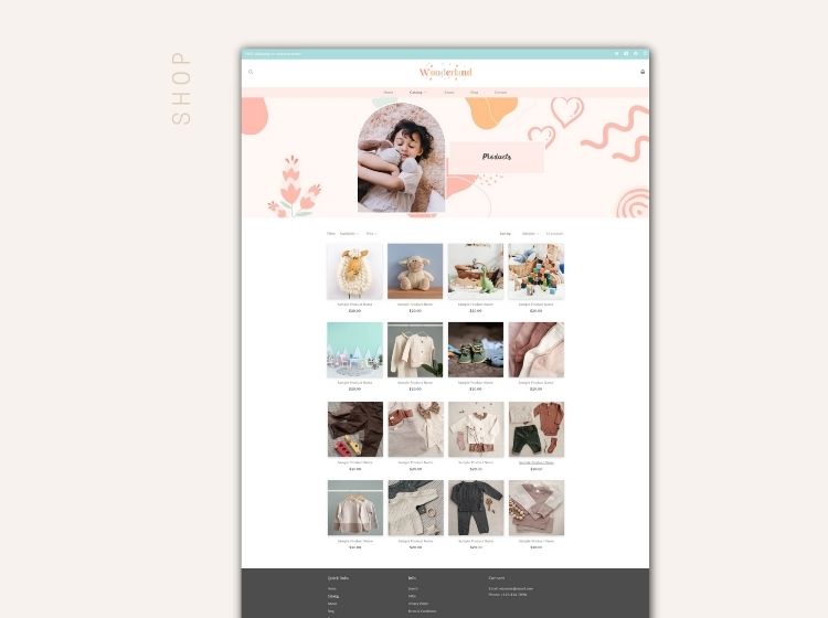 Wonderland Kid's Store Shopify Template