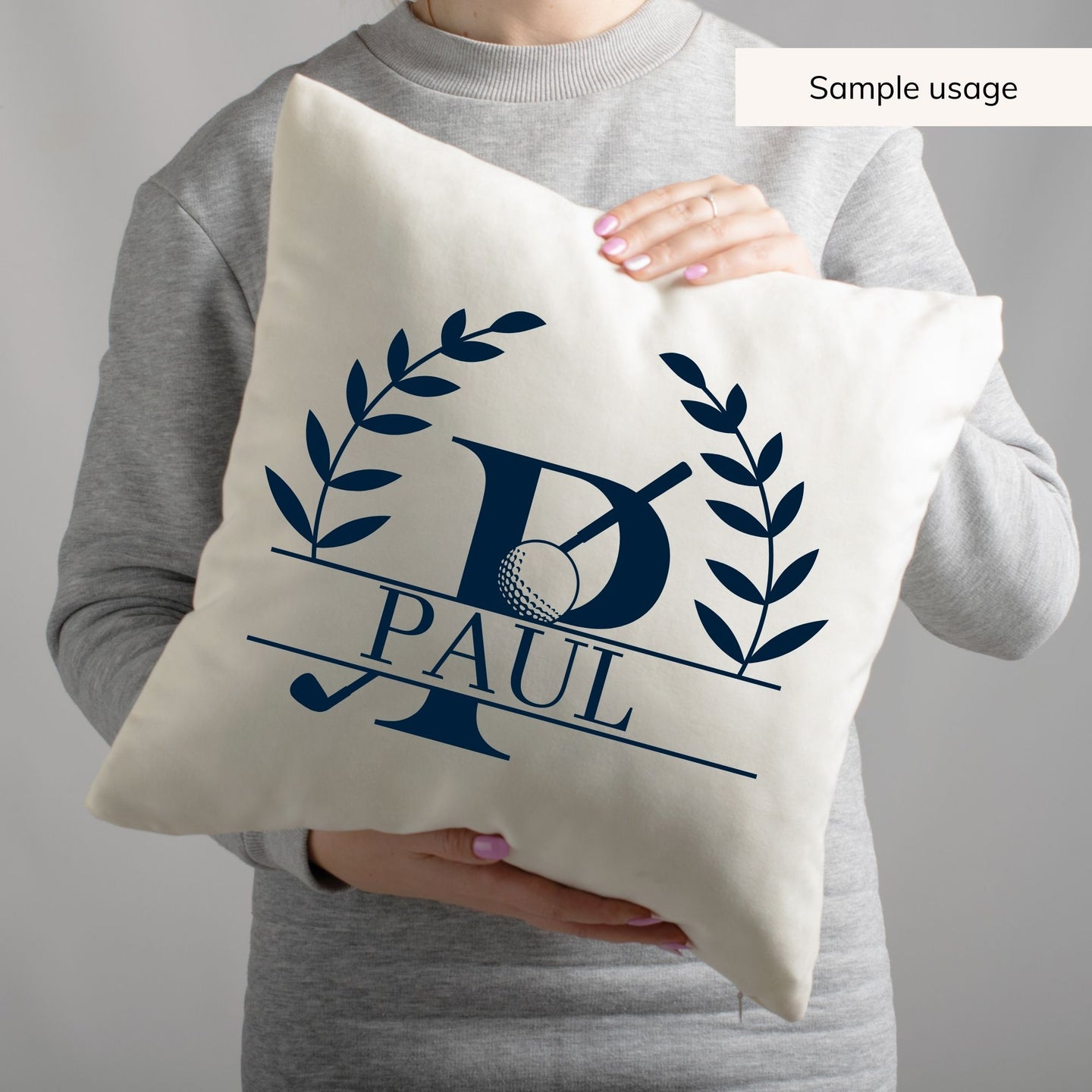 Golf Split Monogram SVG - 26 Letters