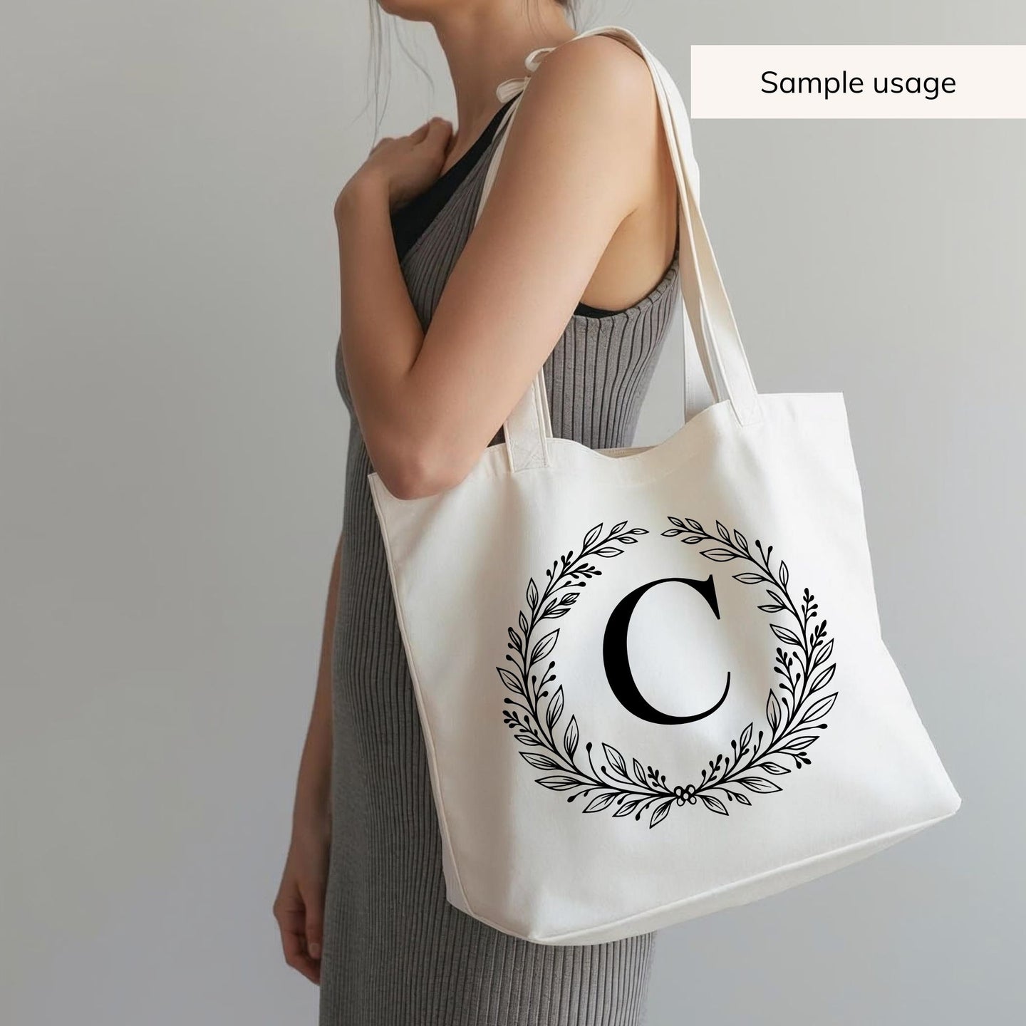 Wreath Monogram SVG - 26 Letters