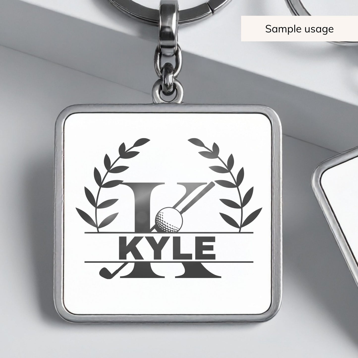 Golf Split Monogram SVG - 26 Letters