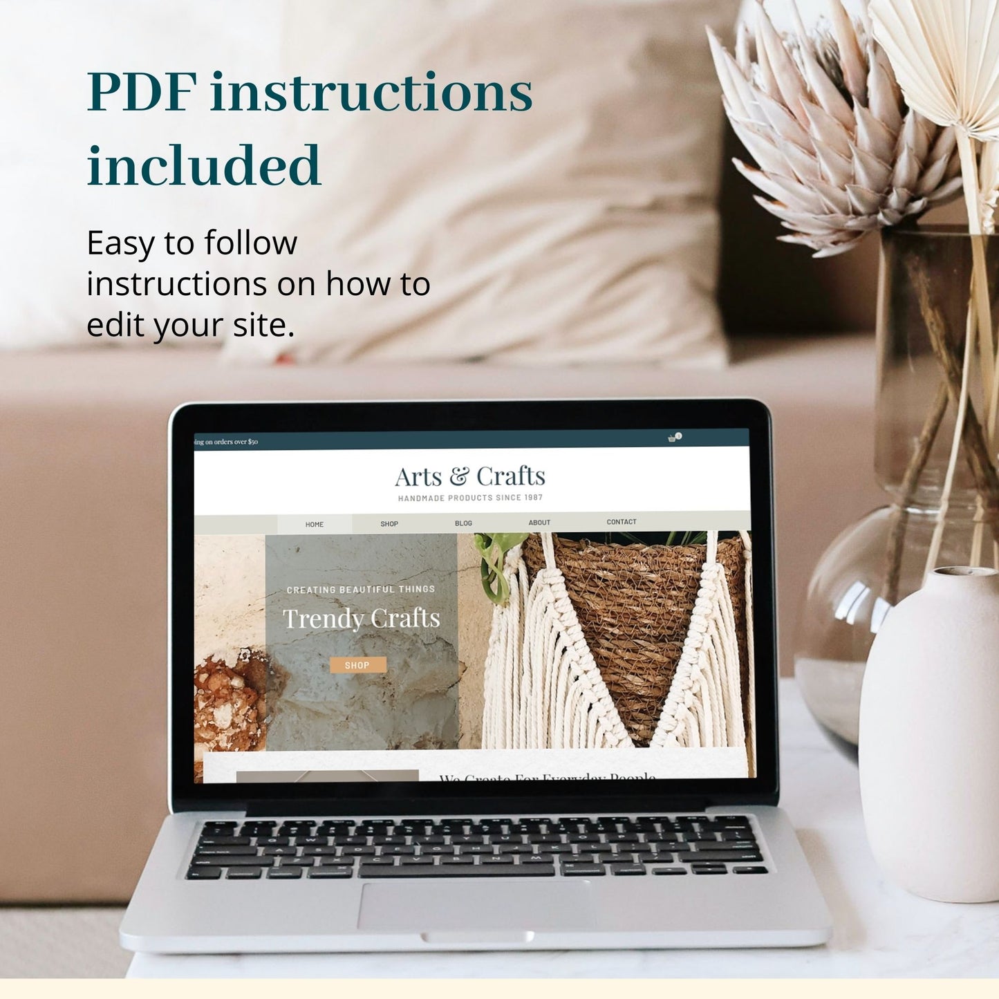 Craft Store Wix Website Theme