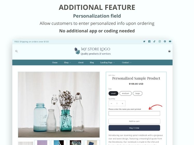 Teal Shopify Template