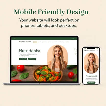 Nutritionist Wix Website Template