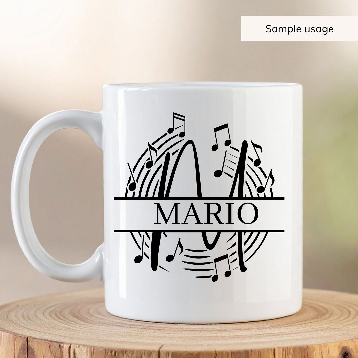 Music Monogram SVG Bundle A-Z