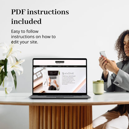 Virtual Assistant Wix Website Theme