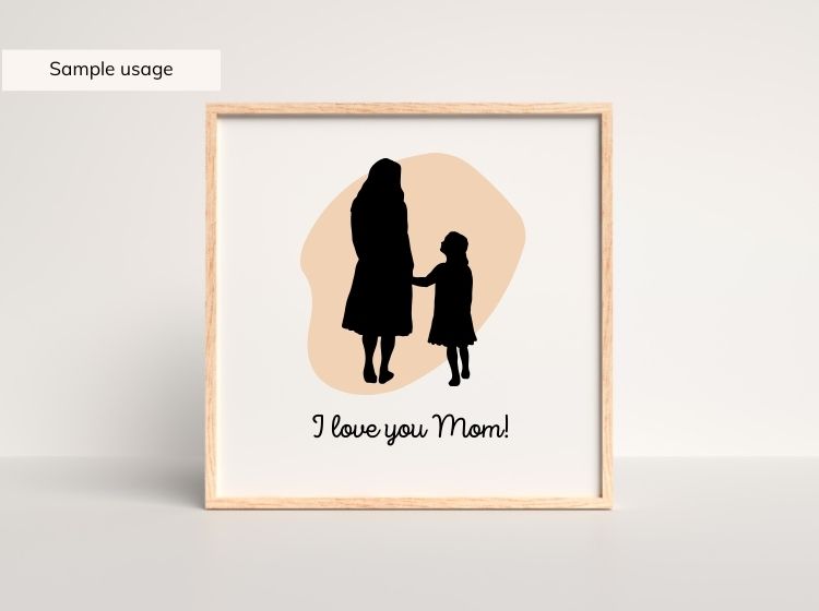 Mom Silhouette svg bundle