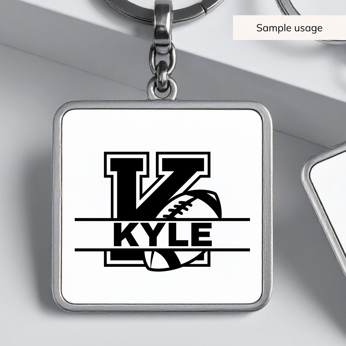 Football Monogram SVG - 26 Letters